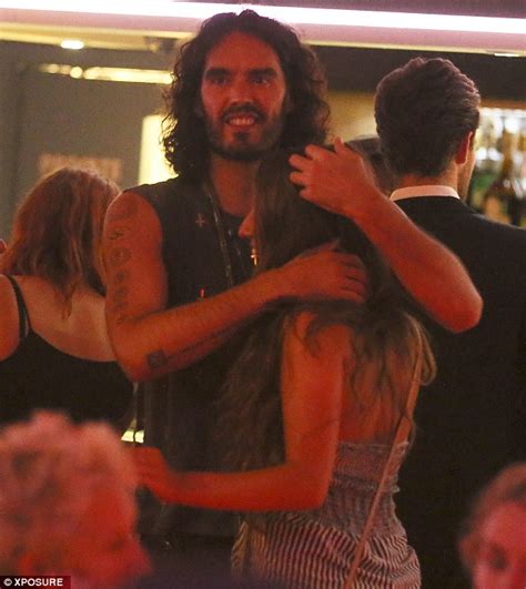 Russell Brand Enjoys A Night Out With Glamour Model Sophie Coady