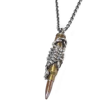 Necklace Bullet Scorpion A Unique Pendant Artissimo