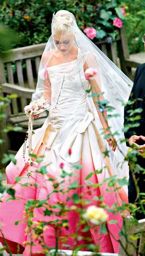 Gwen stefani and blake shelton tied the knot in oklahoma on july 3, and the bride gave a subtle nod to her new husband and her three sons with her custom vera wang wedding dresses. Gwen Stefani was both punk and pretty in a pink John ...