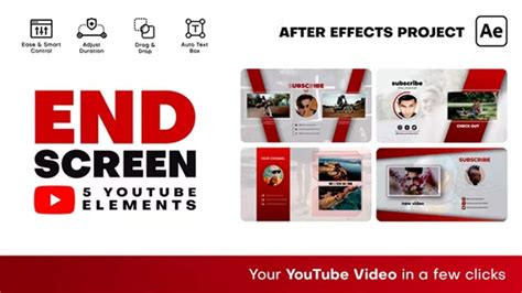 Youtube End Screens Free After Effect Template Pik Templates
