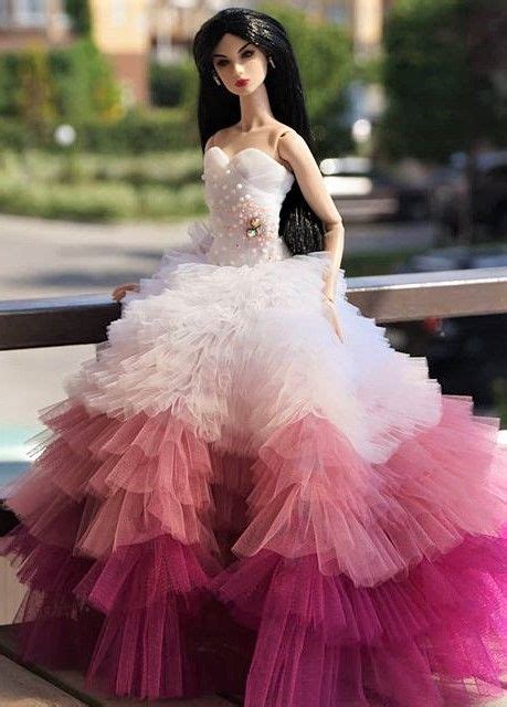 pin by amanda newcomer on barbie collector dolls barbie gowns doll dress glam dresses