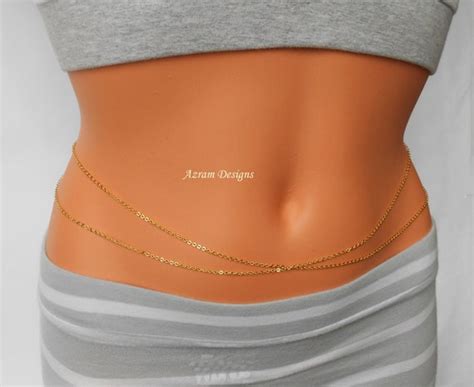 Jasmine Belly Chain Belly Chain Gold Belly Chain Layer Etsy