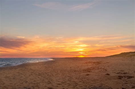 Beach Sunset Sand Royalty Free Stock Photo