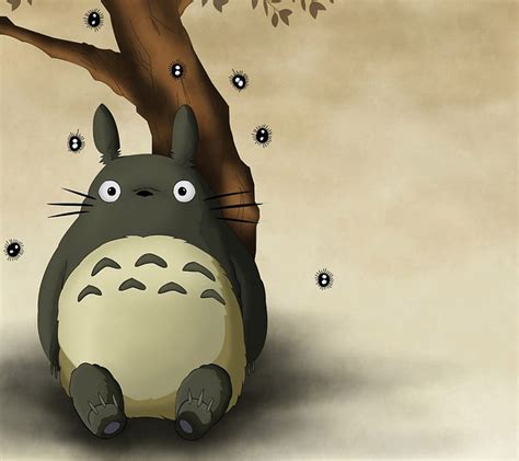 Totoro Anime Studio Ghibli My Neighbor Totoro Tree Hd Wallpaper