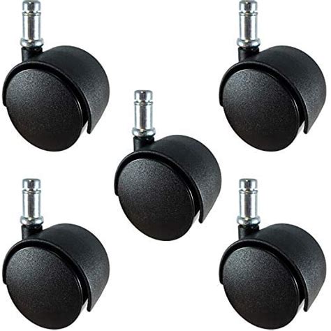 Casterhq 50mm 2 Office Chair Caster Set Of 5 450 Lbs Capacity Per