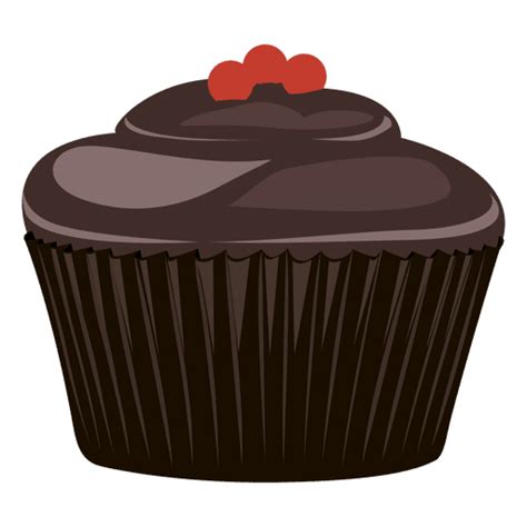 Chocolate Cupcake Illustration Transparent Png And Svg Vector File