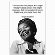 Maya Angelou Motivational Quote Wall Art Poster - Everything Else