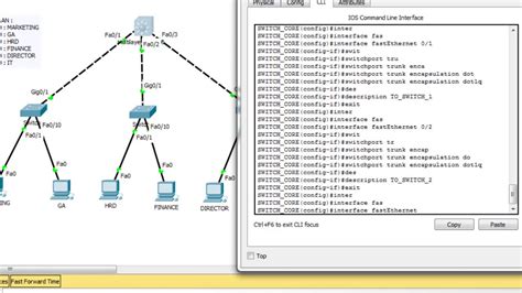 To test intra vlans communication open command prompt of pc and ping the pc of other vlan. BASIC CONFIGURATION VLAN INTER-VLAN ROUTING VTP DHCP ...