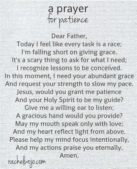 A Prayer For Patience
