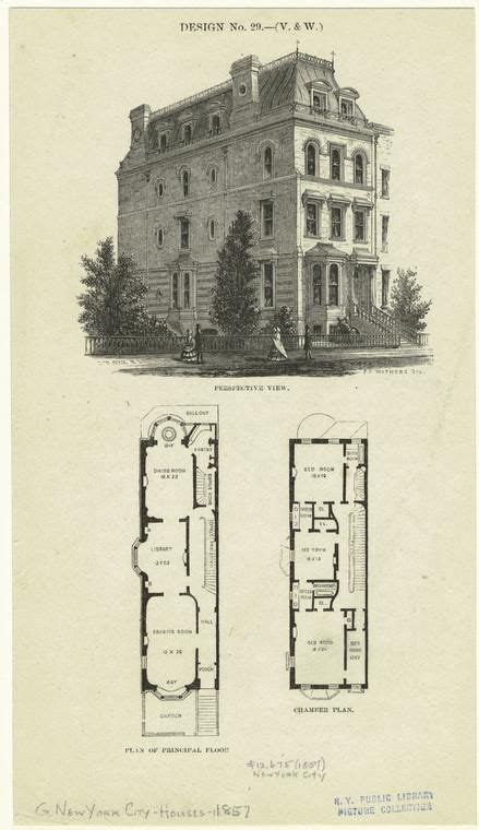 Perspective View And Floor Plans Of A Three Bedroom House In New York