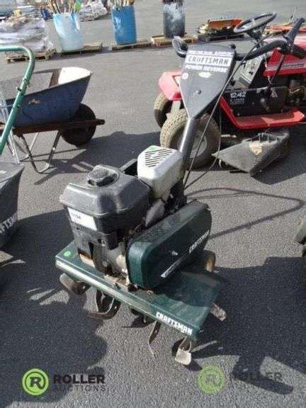 Craftsman 6hp 26in Front Tine Tiller Gas Roller Auctions