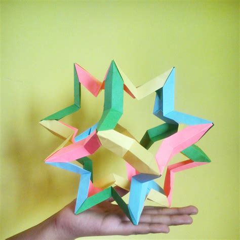 Origami Star Dodecahedron Francesco Mancini Folded By Uzma Ez Origami