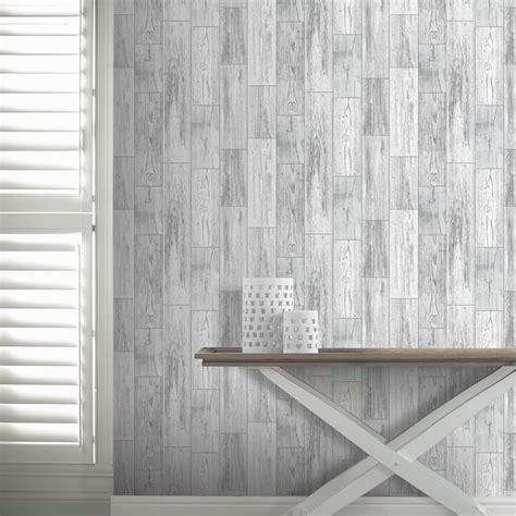 Arthouse Salcombe Wood Panel Pattern Wallpaper Faux Effect 693201