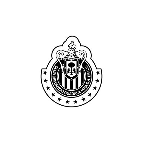 Chivas Rayadas Blanco Y Negro Logo Vector Ai PNG SVG EPS Free