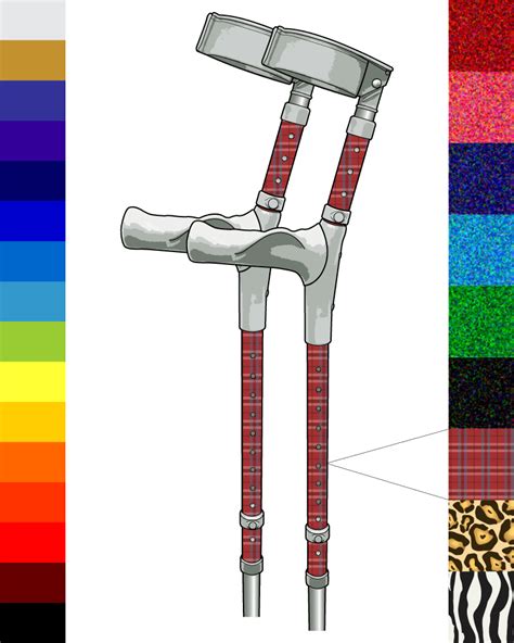 Custom Ergonomic Crutches Funky Walking Aids Pimp Mobility