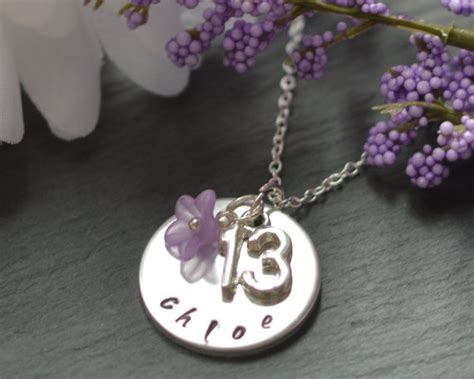 This is the age where she's likely to be more in tune with her thoughts and dreams. 13th Birthday Gift Teenage Girl Jewelery Thirteen Jewellery