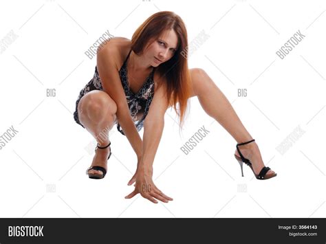 Model Squatting Short Image And Photo Free Trial Bigstock