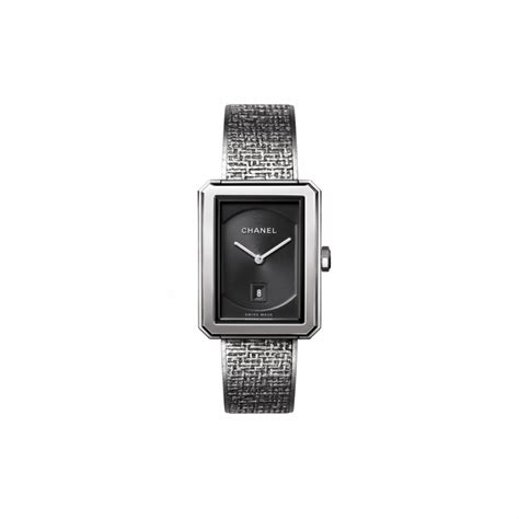 Want to see more posts tagged #chanel boy? Chanel BOY.FRIEND TWEED Moyen modèle, acier - The Watch ...