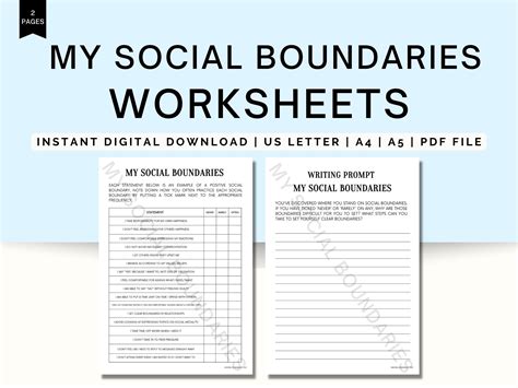 Boundaries Worksheet Example Free Pdf Download Worksheets Library