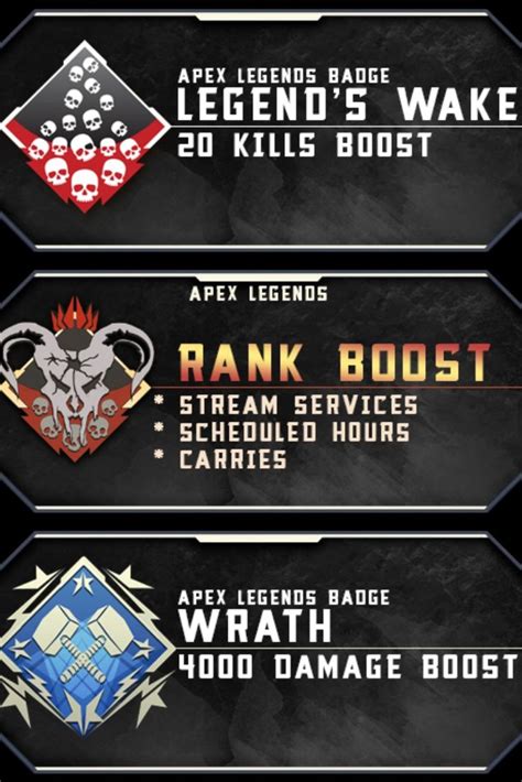 Apex Legends Badges 20 Kills And 4k Damage Achievements Service