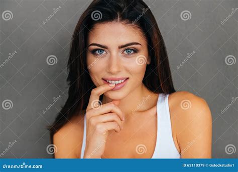 Feeling Flirty Stock Image Image Of Flirting Looking 63110379