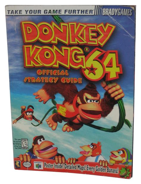 Donkey Kong 64 Official Strategy Guide Book W Poster 9781566869096 Ebay