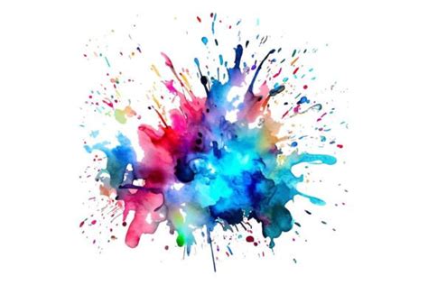 Colorful Paint Splatter Graphic By Pixeness · Creative Fabrica