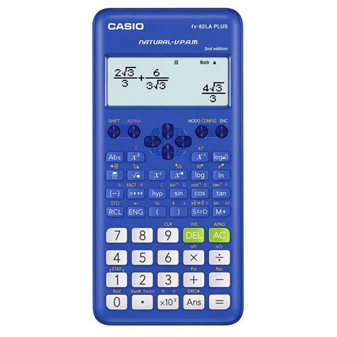 Calculadora Cientifica FX 82LAPLUS2 BUSMT Azul Casio