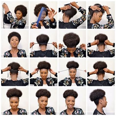 How To Create And Moisturize An Afro Puff Natural Hair Puff Natural