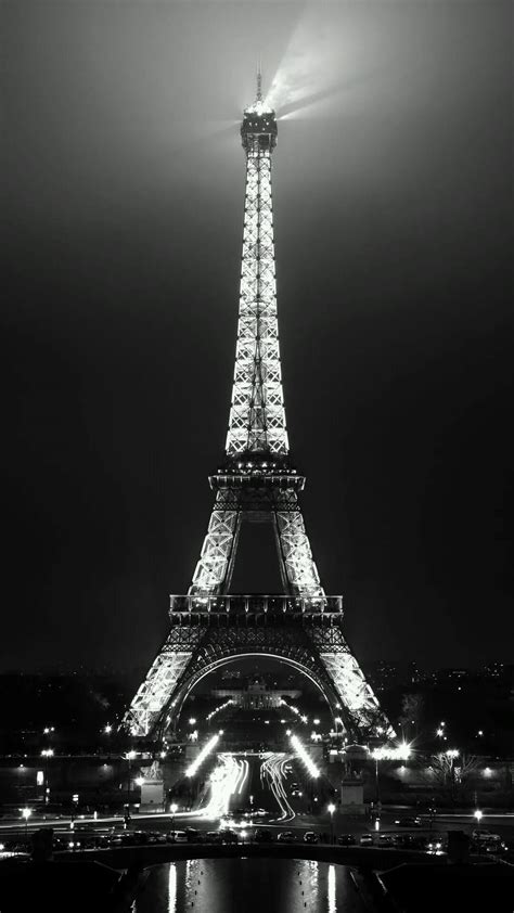 Fondos De Pantalla De La Torre Eiffel En Blanco Y Negro Fondo Para