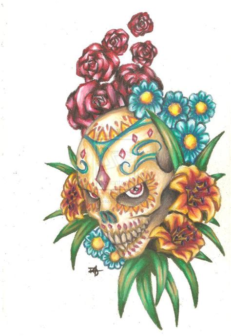 Skull Flash 2 By Rickyortizarts On Deviantart Skull Tattoo Design