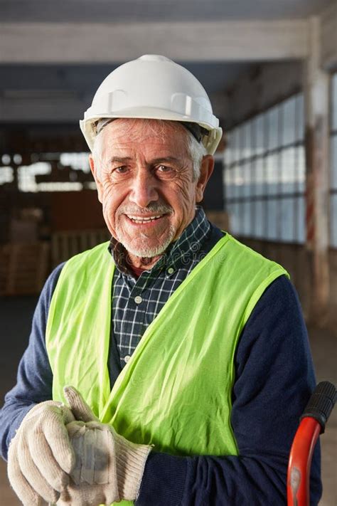Senior Man As An Experienced Warehouse Worker Stock Image Image Of