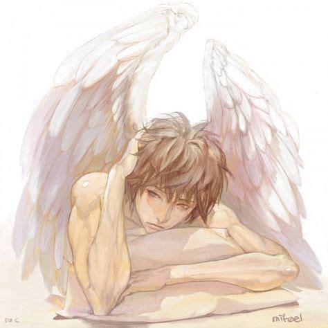 Tags Anime Nocnoc Pillow Angel Feather Wings Muscles Fantasy Anime Angel Anime Guys