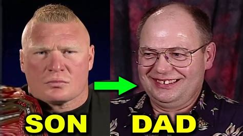 10 surprising real dads of wwe wrestlers brock lesnar s dad and more youtube