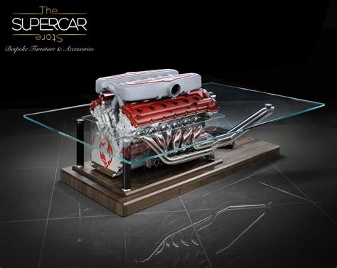 Masterpiece In Motion Ferrari Gtb Engine Transformed Into A Coffee Table The Supercar Store