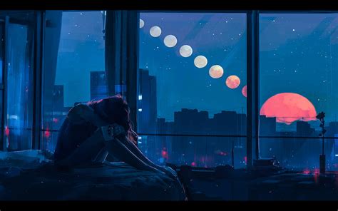 A Sad Lonely Night By Alena Aenami