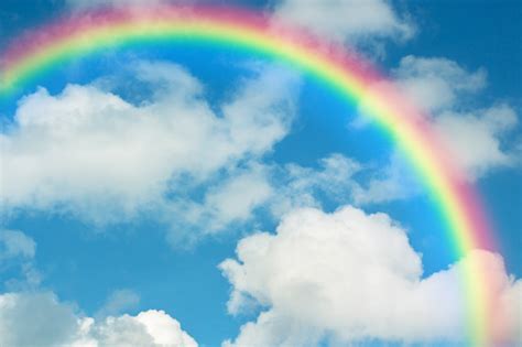 Rainbow In Blue Sky Stock Photo Download Image Now Istock