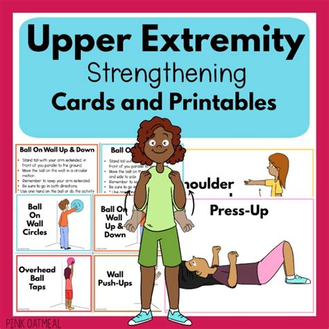 Creative Upper Body Exercises For Kids Pink Oatmeal