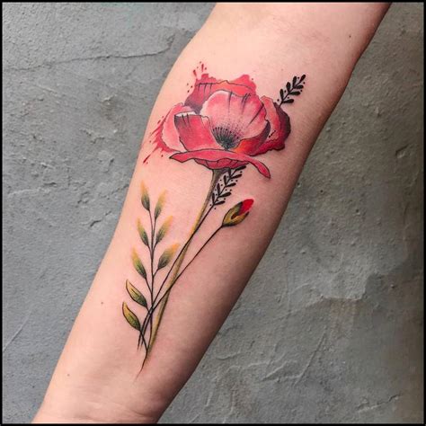 60 Beautiful Poppy Tattoo Designs For Women Tattooadore