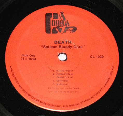 Death Scream Bloody Gore Death Metal 12 Lp Vinyl Album Cover Gallery