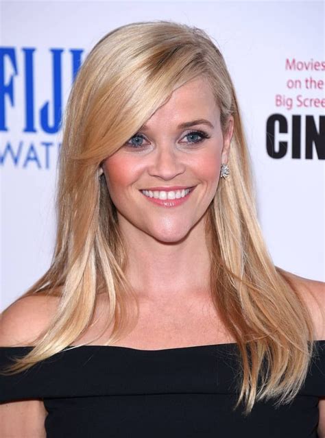 reese witherspoon was quite elegant with her black off shoulder dress and medium length l