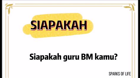 Learn vocabulary, terms and more with flashcards, games and other study tools. Kata Tanya Tahun 1 Semakan KSSR SJKC - YouTube