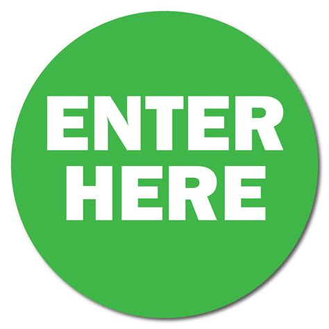 Enter Here Sign Social Distance Signs Canada Social