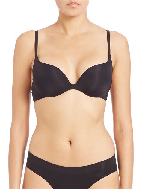 Wacoal Intuition Push Up Bra In Black Lyst