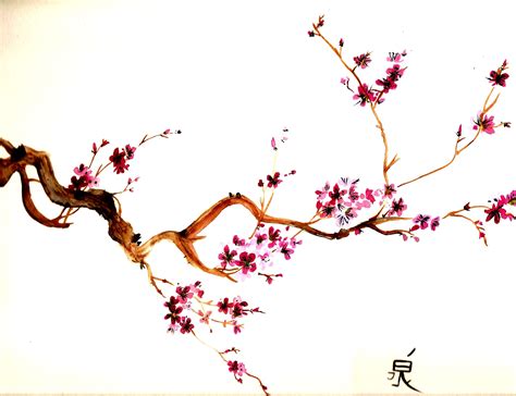 Cherry Blossom Tree Painting Cherry Blossom Trees Pinterest
