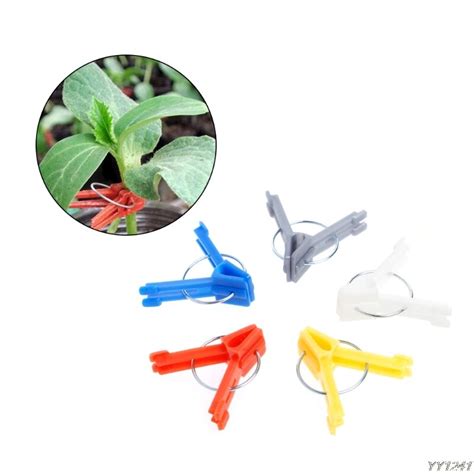 100pcs Durable Plastic Grafting Clips Garden Vegetable Flower Tomato