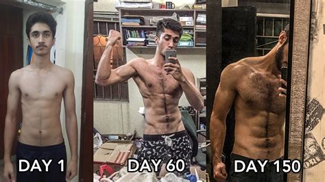 My 4 Months All Natural Body Transformation Skinny To Muscular Calisthenics Motivational