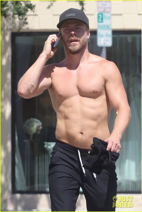 Derek Hough Looks Ripped While Going Shirtless After His Saturday