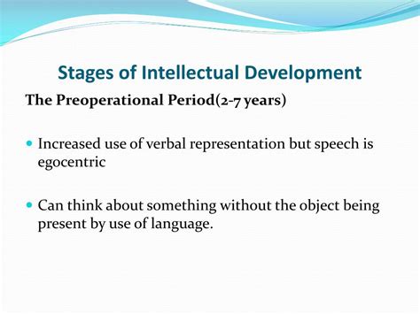 Ppt Stages Of Intellectual Development Powerpoint Presentation Free