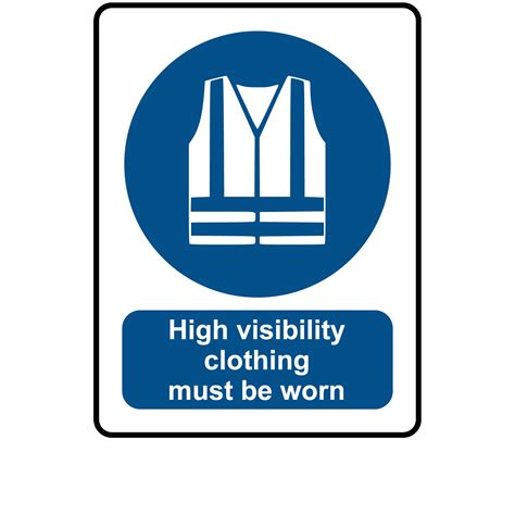 Buy High Visibility Clothing Must Be Worn Labels Mandatory Stickers